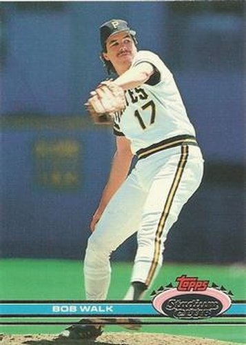 #14 Bob Walk - Pittsburgh Pirates - 1991 Stadium Club Baseball