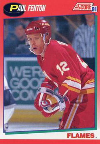#14 Paul Fenton - Calgary Flames - 1991-92 Score Canadian Hockey