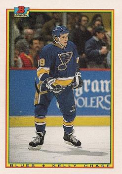 #14 Kelly Chase - St. Louis Blues - 1990-91 Bowman Hockey