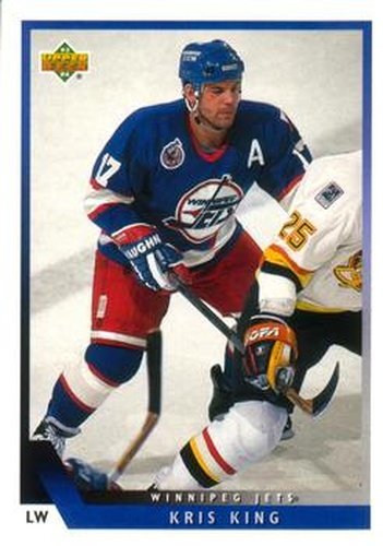 #14 Kris King - Winnipeg Jets - 1993-94 Upper Deck Hockey