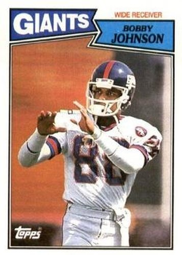 #14 Bobby Johnson - New York Giants - 1987 Topps Football
