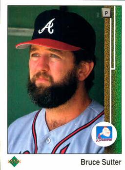 #414 Bruce Sutter - Atlanta Braves - 1989 Upper Deck Baseball