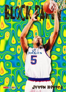 #14 Juwan Howard - Washington Bullets - 1995-96 Hoops Basketball - Block Party