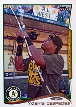 #14b Yoenis Cespedes - Oakland Athletics - 2014 Topps Baseball