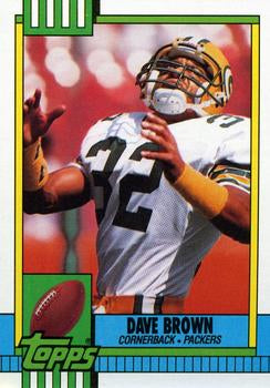 #150 Dave Brown - Green Bay Packers - 1990 Topps Football