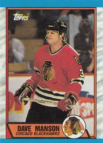#150 Dave Manson - Chicago Blackhawks - 1989-90 Topps Hockey