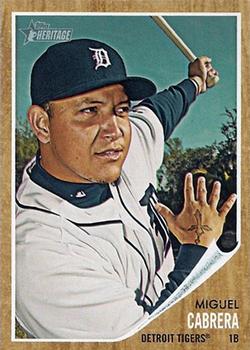 #150 Miguel Cabrera - Detroit Tigers - 2011 Topps Heritage Baseball