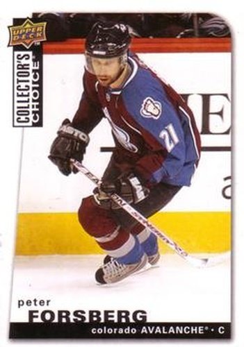 #150 Peter Forsberg - Colorado Avalanche - 2008-09 Collector's Choice Hockey
