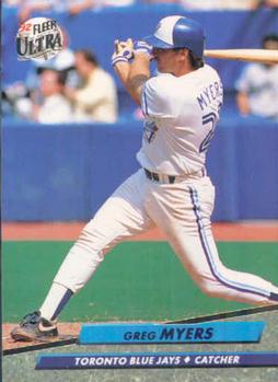 #150 Greg Myers - Toronto Blue Jays - 1992 Ultra Baseball