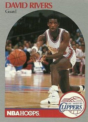 #150 David Rivers - Los Angeles Clippers - 1990-91 Hoops Basketball