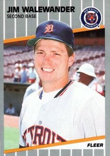#150 Jim Walewander - Detroit Tigers - 1989 Fleer Baseball