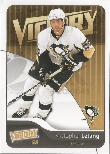 #150 Kristopher Letang - Pittsburgh Penguins - 2011-12 Upper Deck Victory Hockey