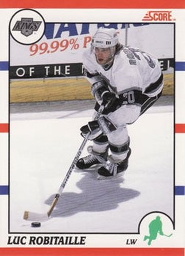 #150 Luc Robitaille - Los Angeles Kings - 1990-91 Score Canadian Hockey