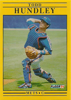 #150 Todd Hundley - New York Mets - 1991 Fleer Baseball