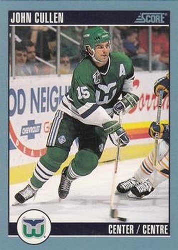 #150 John Cullen - Hartford Whalers - 1992-93 Score Canadian Hockey