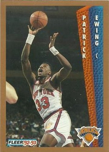 #150 Patrick Ewing - New York Knicks - 1992-93 Fleer Basketball