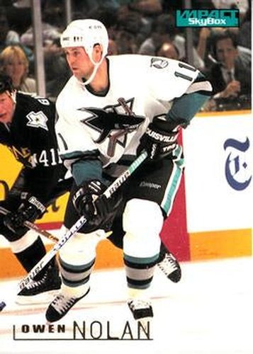 #150 Owen Nolan - San Jose Sharks - 1995-96 SkyBox Impact Hockey