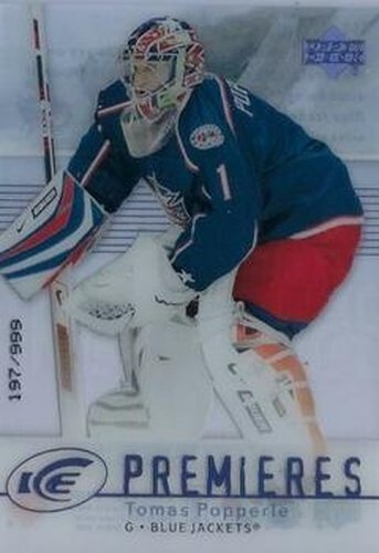 #150 Tomas Popperle - Columbus Blue Jackets - 2007-08 Upper Deck Ice Hockey