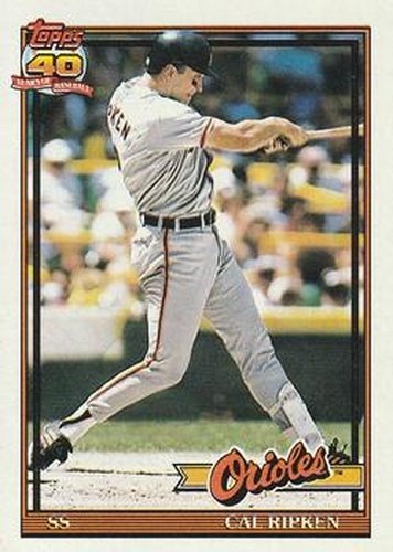 #150 Cal Ripken - Baltimore Orioles - 1991 Topps Baseball