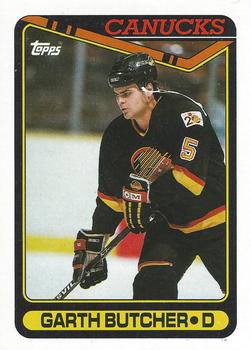 #150 Garth Butcher - Vancouver Canucks - 1990-91 Topps Hockey