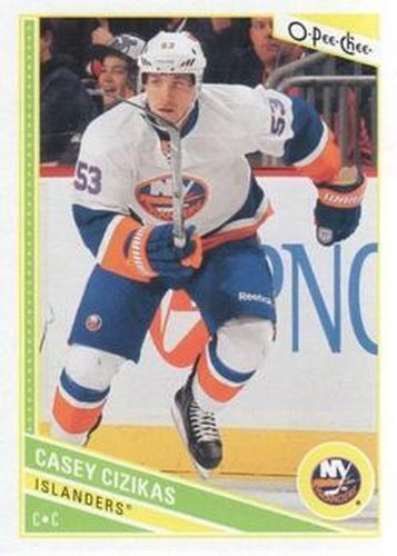 #150 Casey Cizikas - New York Islanders - 2013-14 O-Pee-Chee Hockey