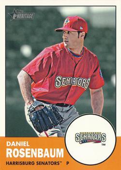 #150 Daniel Rosenbaum - Harrisburg Senators - 2012 Topps Heritage Minor League Baseball