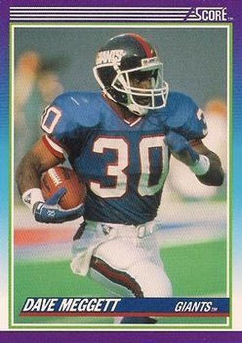 #150 Dave Meggett - New York Giants - 1990 Score Football