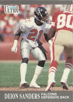 #150 Deion Sanders - Atlanta Falcons - 1991 Ultra Football