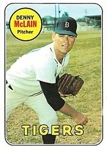 #150 Denny McLain - Detroit Tigers - 1969 Topps Baseball