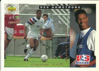 #150 Desmond Armstrong - USA - 1993 Upper Deck World Cup Preview English/Spanish Soccer