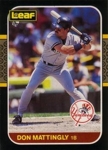 #150 Don Mattingly - New York Yankees - 1987 Leaf Baseball