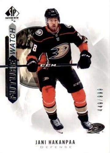#150 Jani Hakanpaa - Anaheim Ducks - 2020-21 SP Authentic Hockey