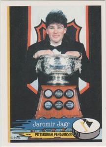 #150 Jaromir Jagr - Pittsburgh Penguins - 1995-96 Panini Hockey Stickers