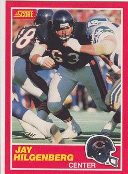 #150 Jay Hilgenberg - Chicago Bears - 1989 Score Football