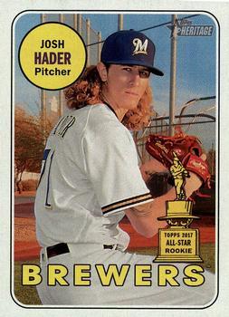#150 Josh Hader - Milwaukee Brewers - 2018 Topps Heritage Baseball