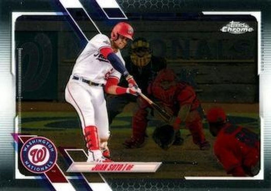 #150 Juan Soto - Washington Nationals - 2021 Topps Chrome Baseball