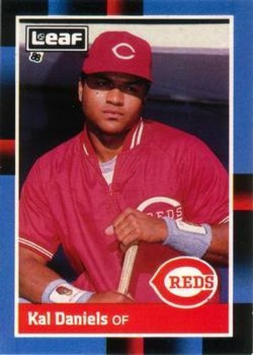 #150 Kal Daniels - Cincinnati Reds - 1988 Leaf Baseball