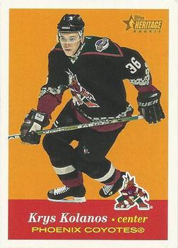 #150 Krystofer Kolanos - Phoenix Coyotes - 2001-02 Topps Heritage Hockey