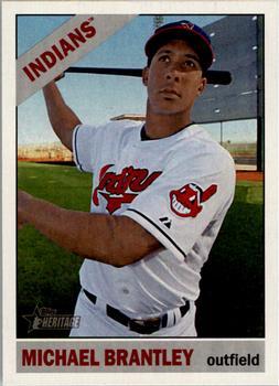 #150 Michael Brantley - Cleveland Indians - 2015 Topps Heritage Baseball