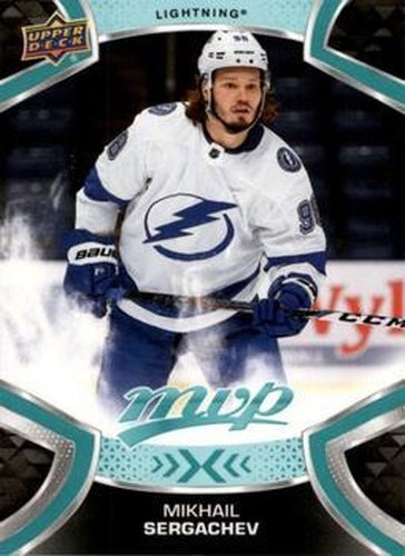 #150 Mikhail Sergachev - Tampa Bay Lightning - 2021-22 Upper Deck MVP Hockey