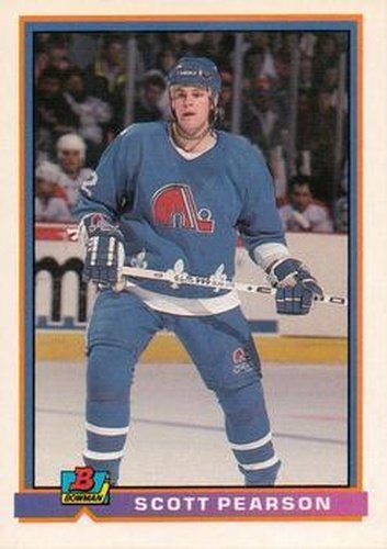 #150 Scott Pearson - Quebec Nordiques - 1991-92 Bowman Hockey