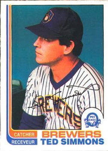#150 Ted Simmons - Milwaukee Brewers - 1982 O-Pee-Chee Baseball