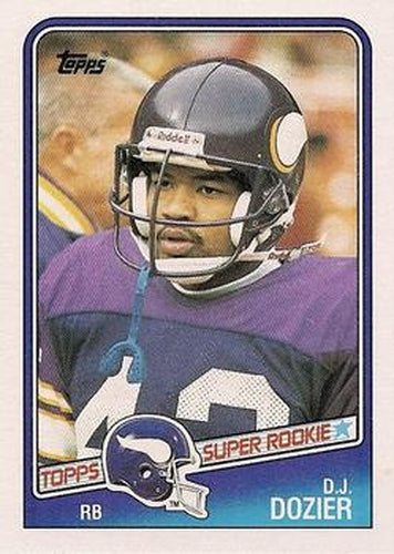 #150 D.J. Dozier - Minnesota Vikings - 1988 Topps Football