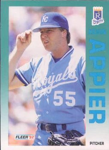 #150 Kevin Appier - Kansas City Royals - 1992 Fleer Baseball