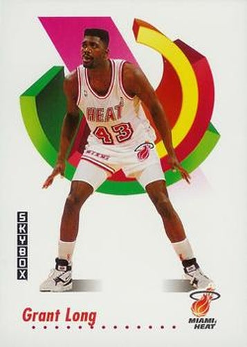 #150 Grant Long - Miami Heat - 1991-92 SkyBox Basketball