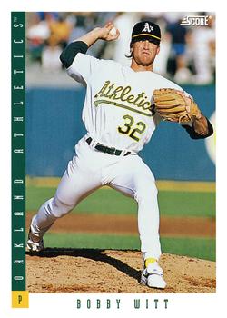 #150 Bobby Witt - Oakland Athletics - 1993 Score Baseball