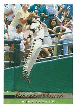 #150 Orlando Merced - Pittsburgh Pirates - 1993 Upper Deck Baseball