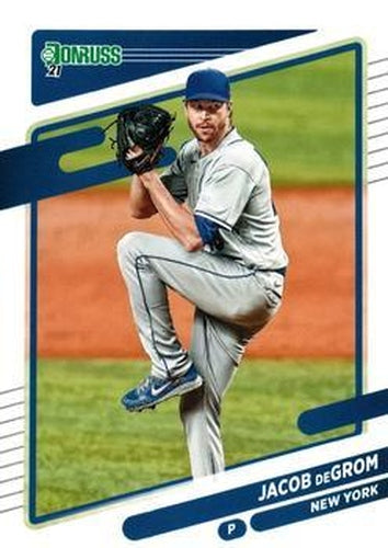 #150 Jacob deGrom - New York Mets - 2021 Donruss Baseball