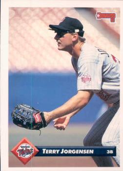 #151 Terry Jorgensen - Minnesota Twins - 1993 Donruss Baseball