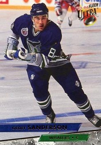 #151 Geoff Sanderson - Hartford Whalers - 1993-94 Ultra Hockey